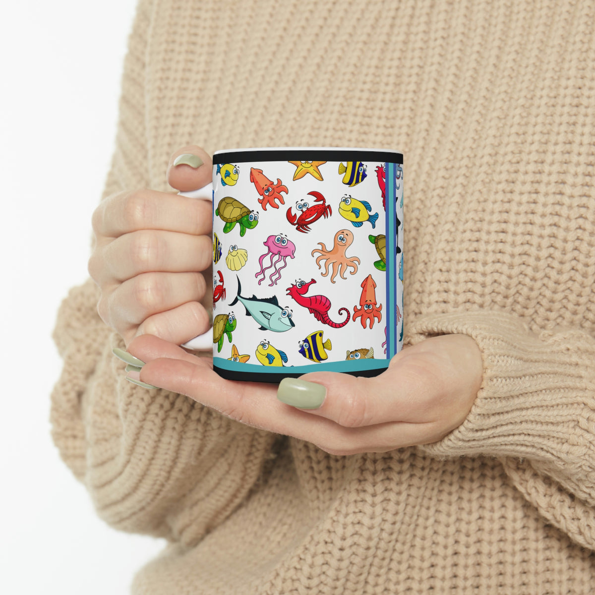 Under The Sea Fishtank - (White) -  Ceramic Mug 11oz |