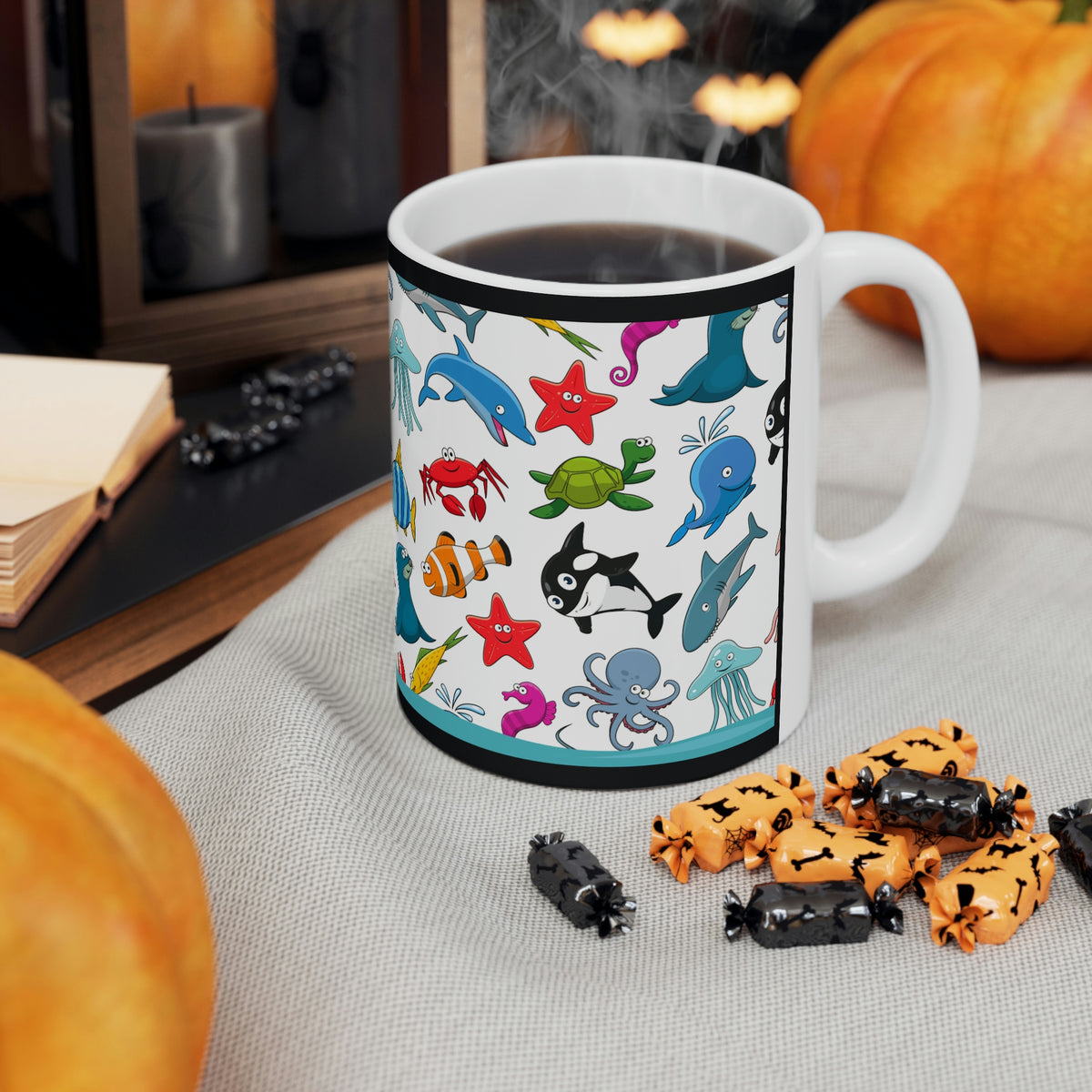 Under The Sea Fishtank - (White) -  Ceramic Mug 11oz |