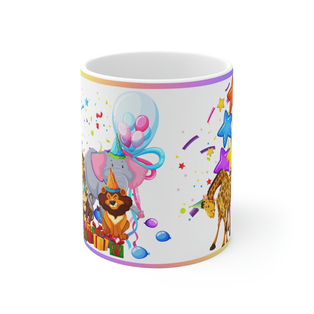Party Animals  - Ceramic Mug 11oz | Fun Coffee Mug | Happy Birthday Coffee Mug | Best Birthday Gift