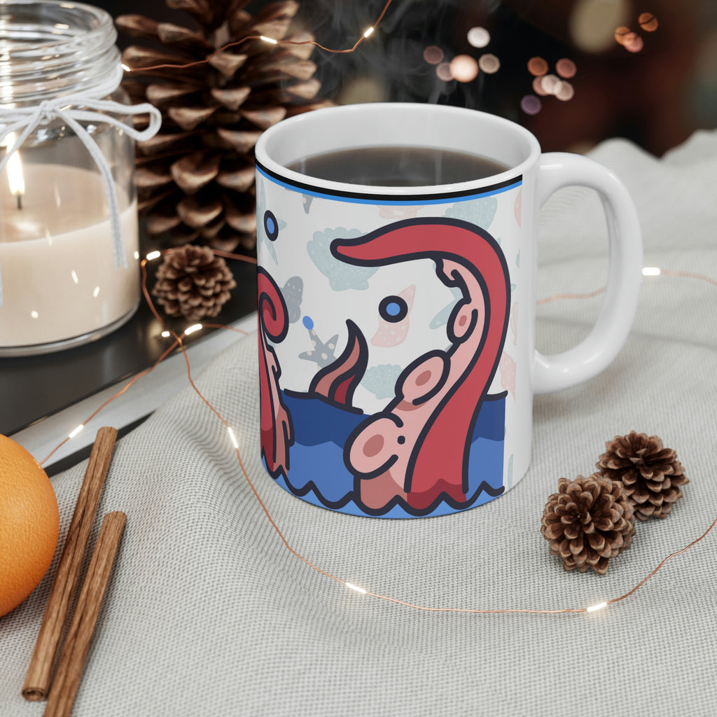 Sea Creatures (White) -  Ceramic Mug 11oz |