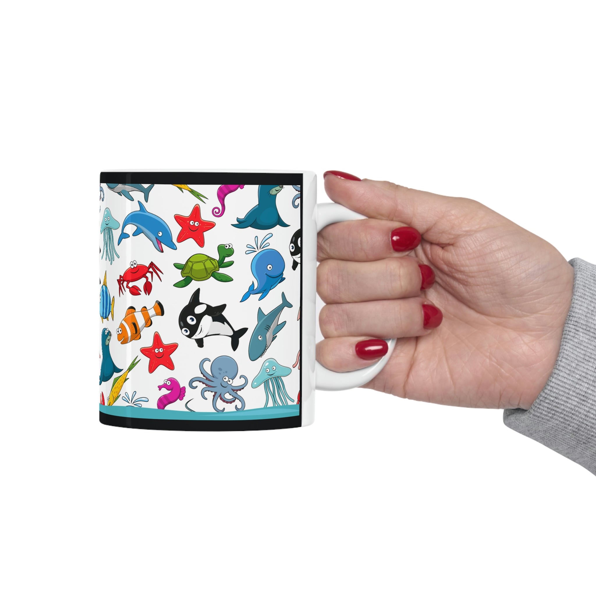 Under The Sea Fishtank - (White) -  Ceramic Mug 11oz |