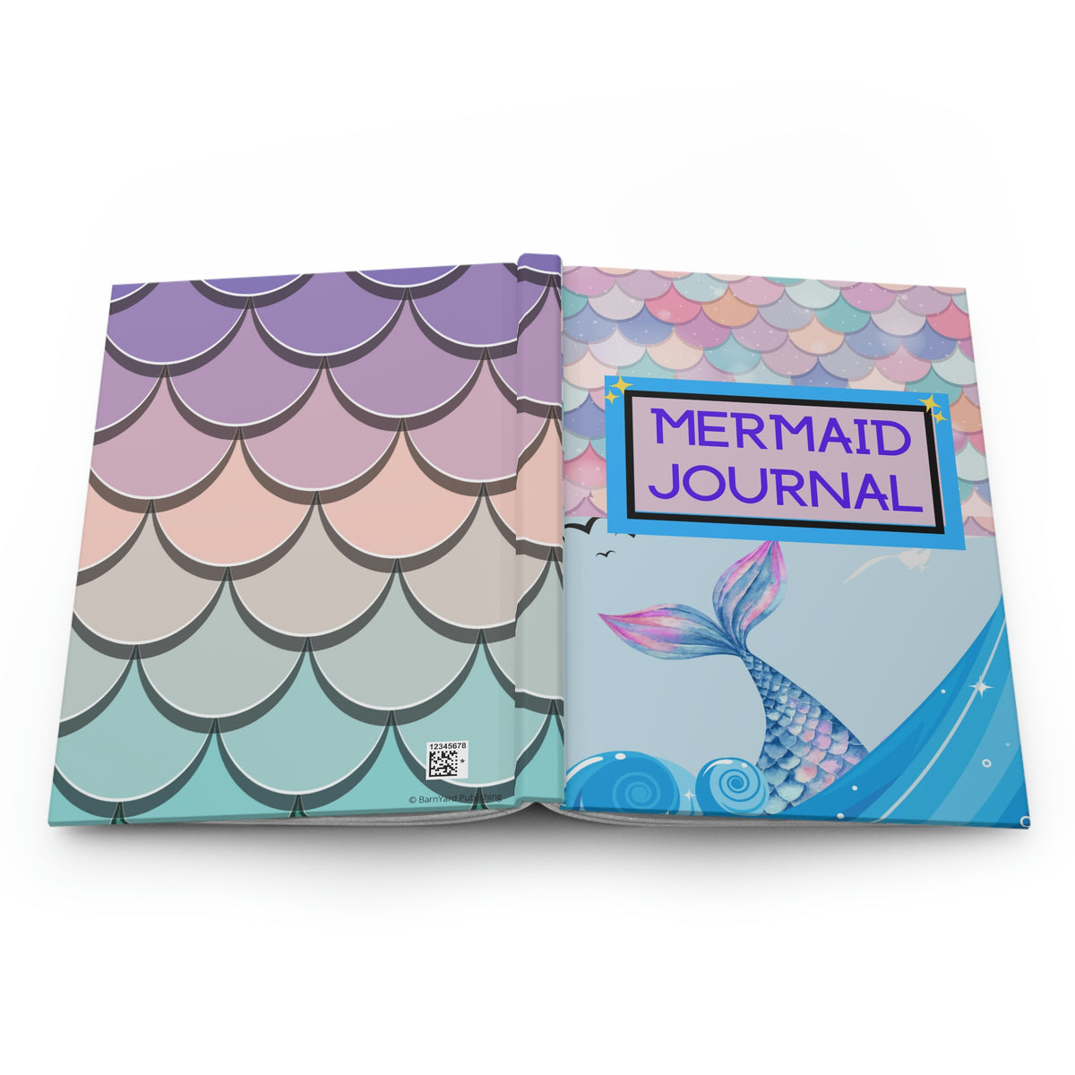 "Mermaid" Journal  | 150 pages (75 sheets) Hardbacked Lined Journal