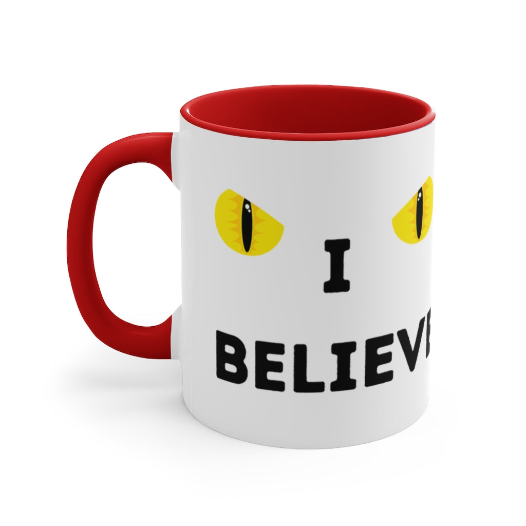 I Believe - Bigfoot/Sasquatch  -{Red/Navy/Black} Funny Coffee Mug, 11oz | Funny Gift | Funny Coffee Mug | Funny Bigfoot Mug | Father's Day