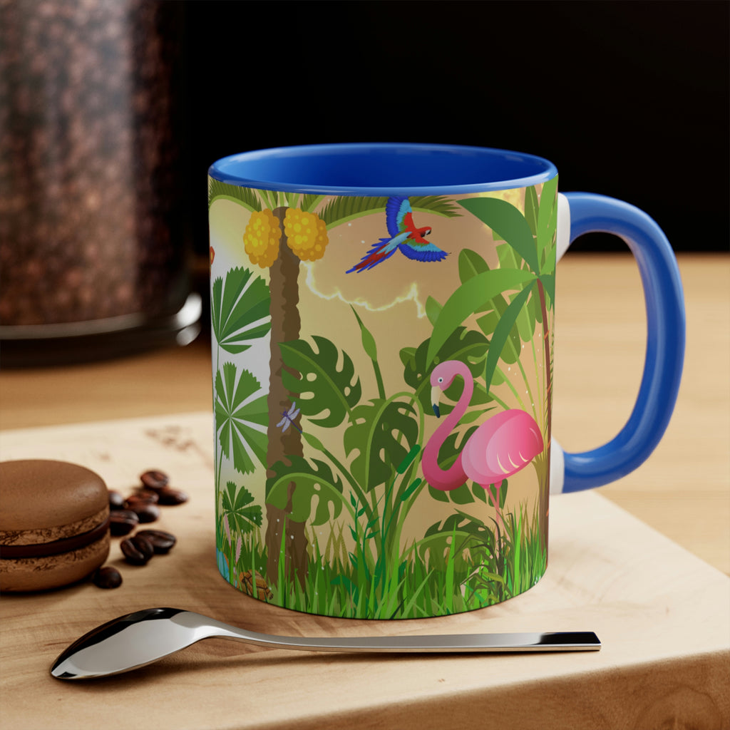 Flamingos 11oz {Navy Blue/Red/Pink/Green}  | Flamingo Coffee Mug | Wildlife Coffee Mug