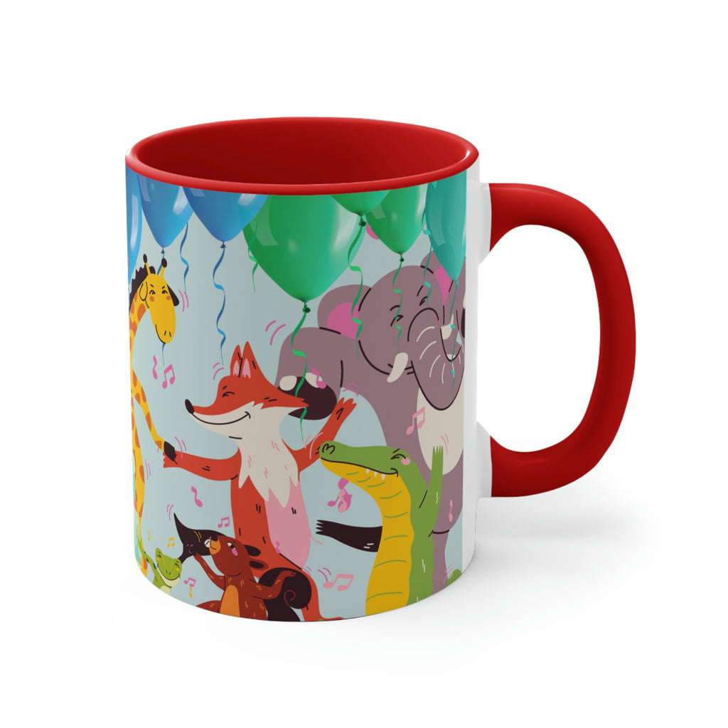 Boogie Woogie Birthday Celebration 11oz {Navy Blue/Red}  |  Coffee Mug | Best Birthday Coffee Mug for Coworker