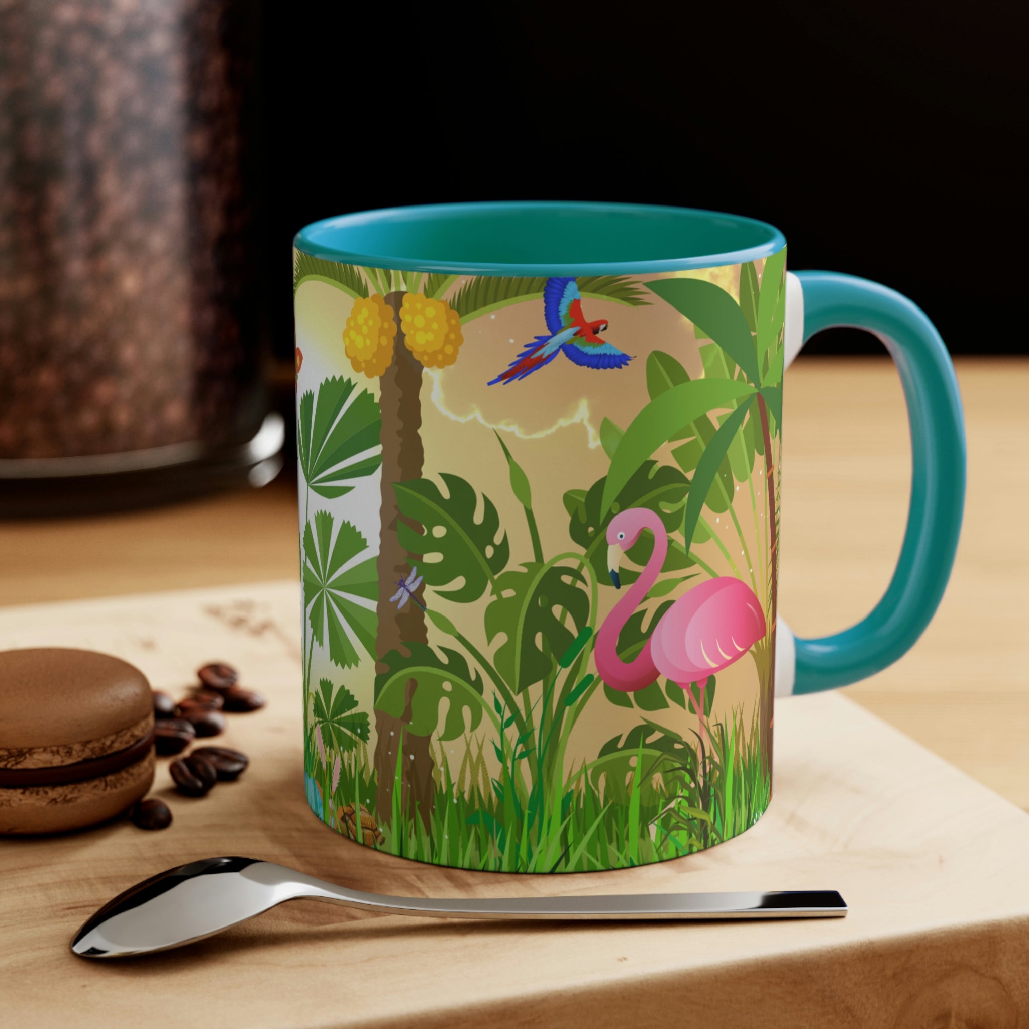 Flamingos 11oz {Navy Blue/Red/Pink/Green}  | Flamingo Coffee Mug | Wildlife Coffee Mug