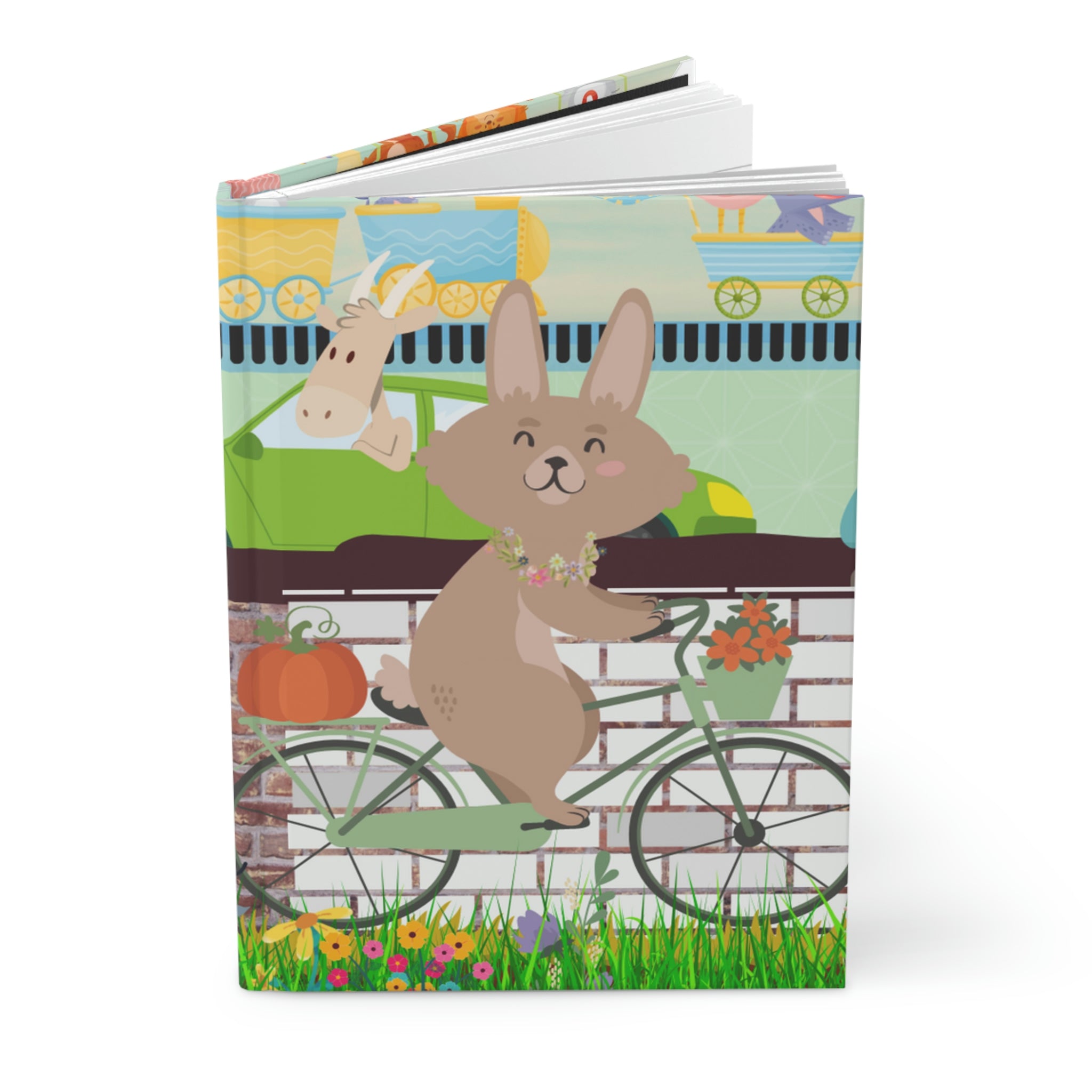 "Rabbit Commuter" - 150 pages (75 sheets) lined journal