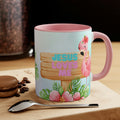 Jesus Loves Me Flamingo Coffee Mug - 11oz {Navy Blue/Red/Pink/Green}