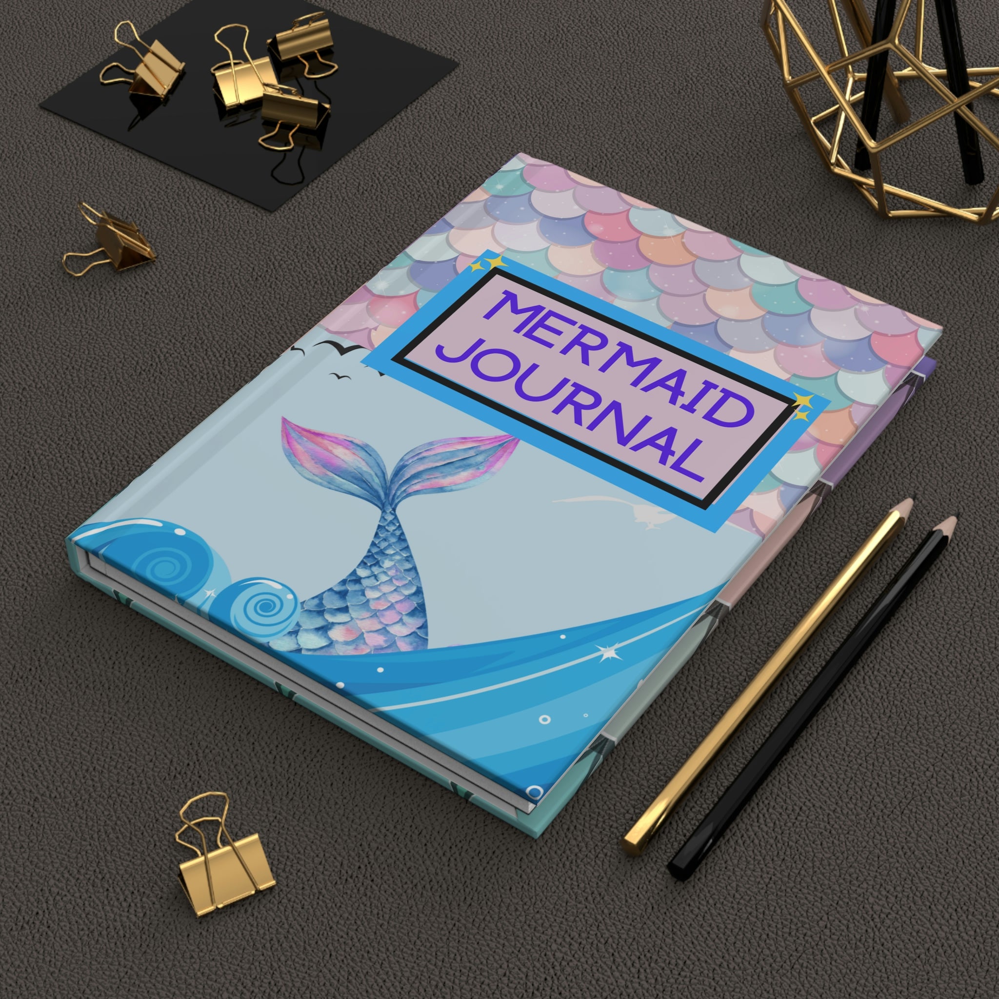 "Mermaid" Journal  | 150 pages (75 sheets) Hardbacked Lined Journal