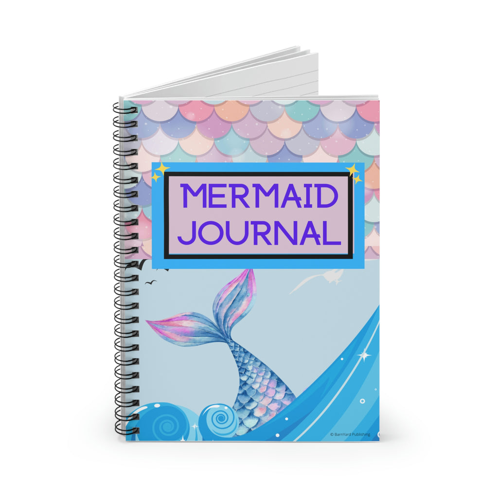 Mermaid Journal Spiral Notebook - Ruled Line  - 118 pages | Mermaid Journal | Mermaid Gifts | Mermaid Notebook