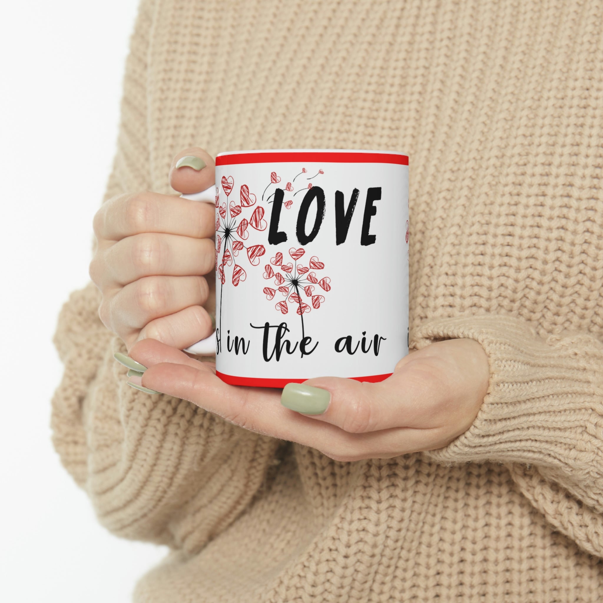 Love Is In The Air -  Ceramic Mug 11oz | Love Mug, Valentines Day Gift, Be Mine, Coffee Mug, Valentines Gift, Valentines Day Gift For Her