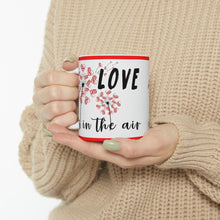 Load image into Gallery viewer, Love Is In The Air -  Ceramic Mug 11oz | Love Mug, Valentines Day Gift, Be Mine, Coffee Mug, Valentines Gift, Valentines Day Gift For Her

