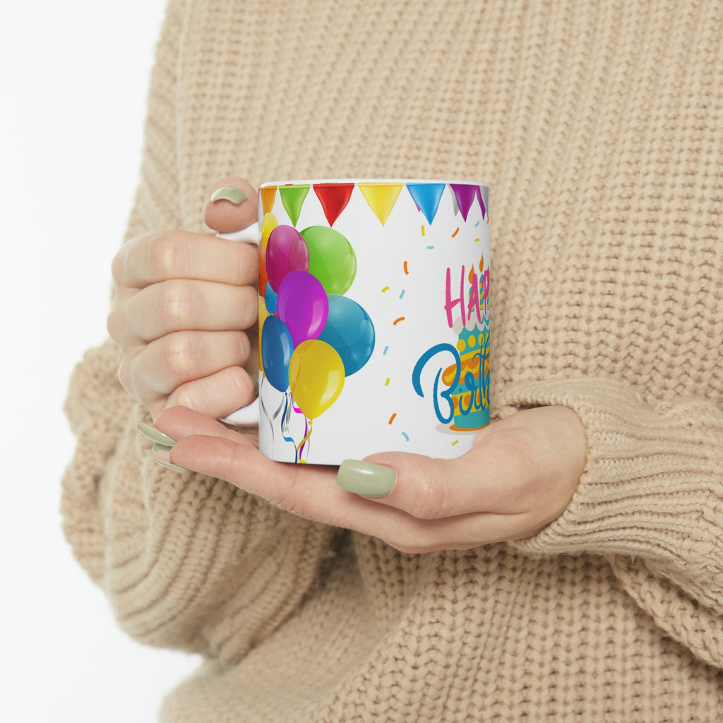 Happy Birthday Festive  - Ceramic Mug 11oz | Fun Coffee Mug | Happy Birthday Coffee Mug | Best Birthday Gift