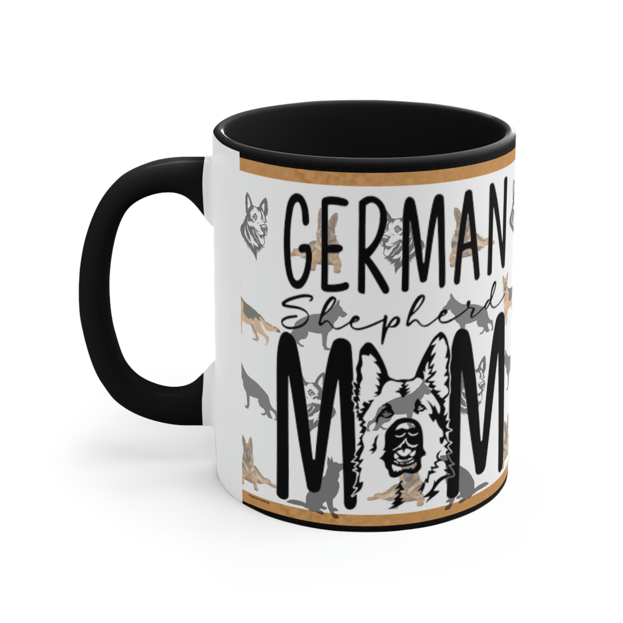 German Shepherd Mom  11oz Ceramic Mug with Color interior