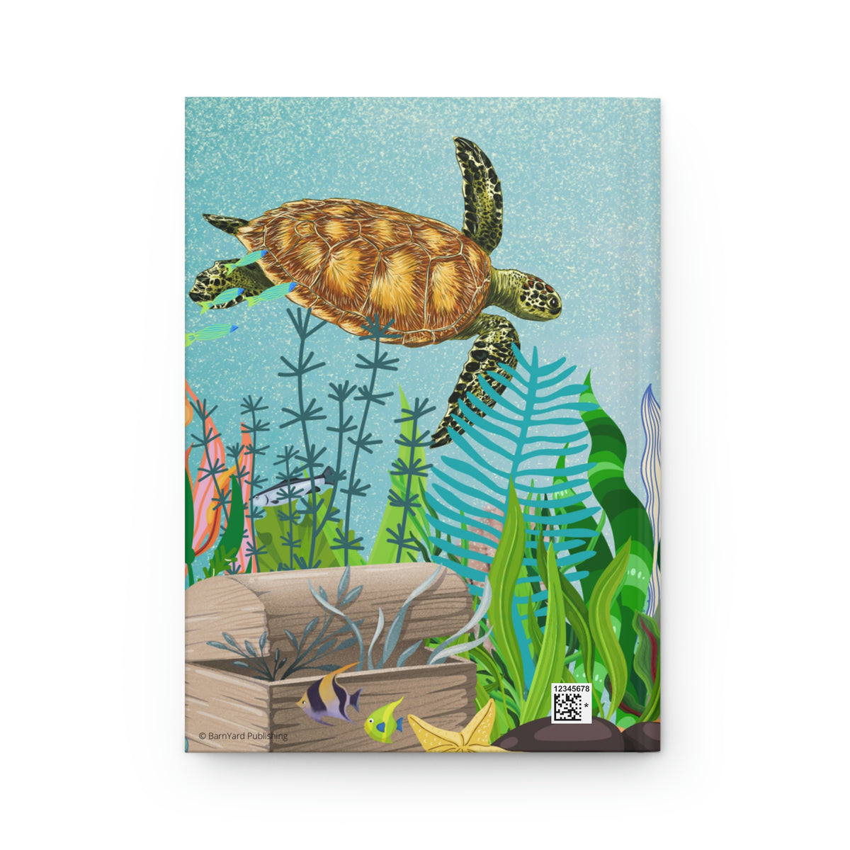 "Underwater Scene"  - 150 pages (75 sheets) Hard Back Lined Journal