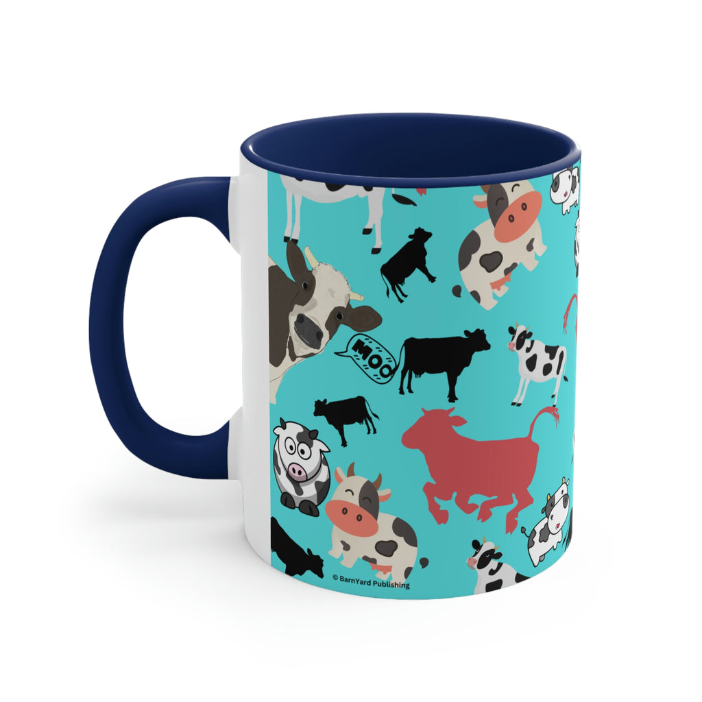 Classic Cows Funny Coffee Mug, 11oz | Funny Gift | Funny Coffee Mug | Funny Cow Coffee Mug