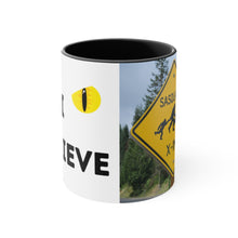 Load image into Gallery viewer, I Believe - Bigfoot/Sasquatch  -{Red/Navy/Black} Funny Coffee Mug, 11oz | Funny Gift | Funny Coffee Mug | Funny Bigfoot Mug | Father&#39;s Day
