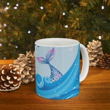 Load image into Gallery viewer, I Believe In Mermaids -  Ceramic Mug 11oz | Mermaid Coffee Mug | Mermaid Tea Time
