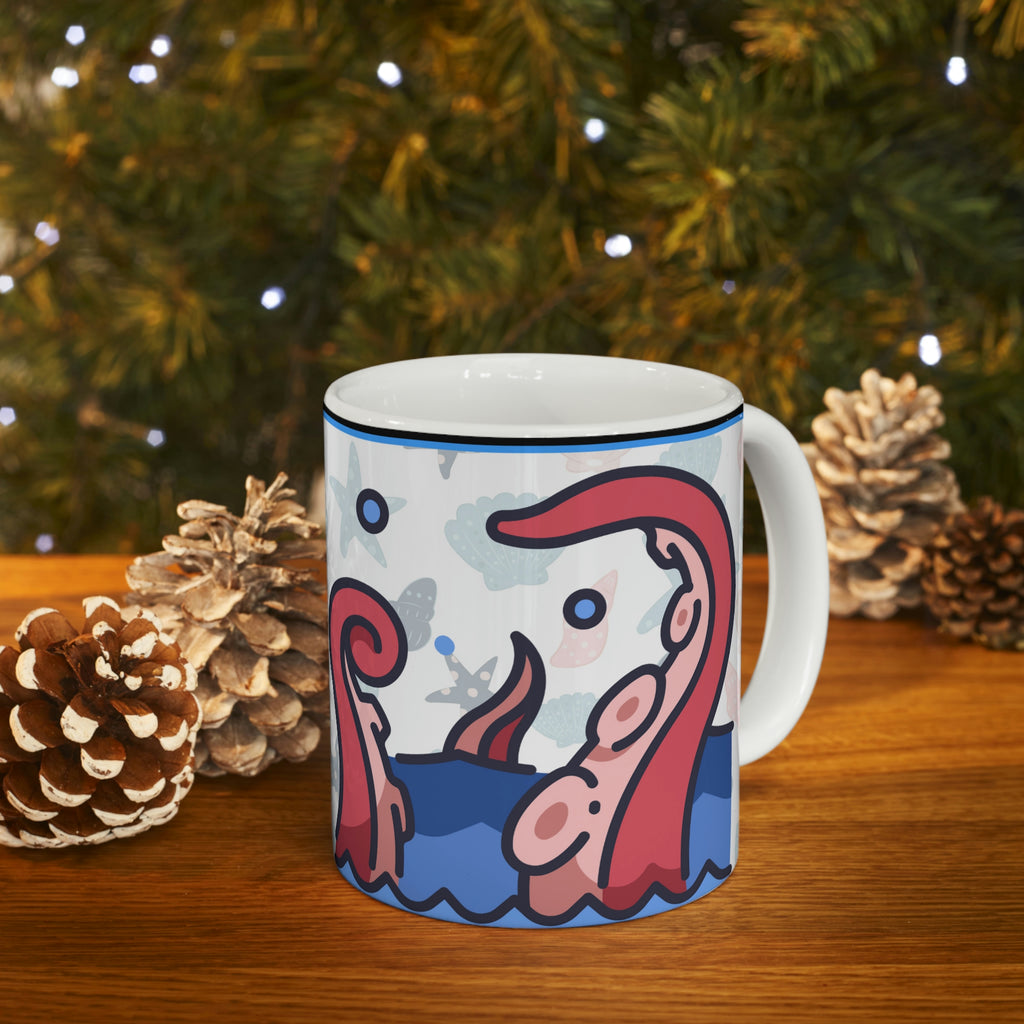 Sea Creatures (White) -  Ceramic Mug 11oz |