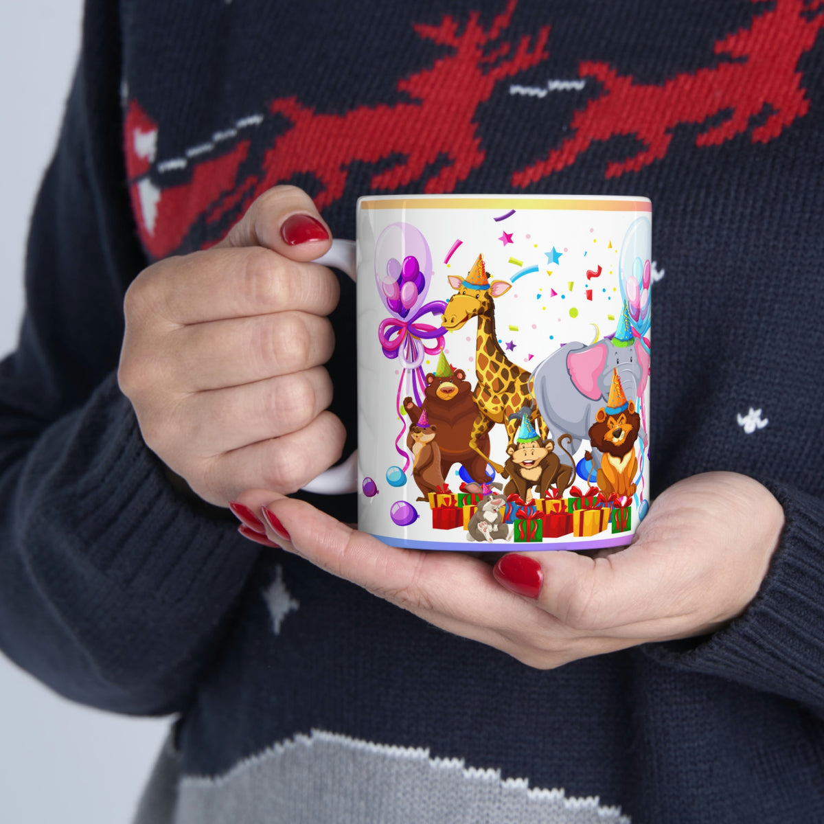 Party Animals  - Ceramic Mug 11oz | Fun Coffee Mug | Happy Birthday Coffee Mug | Best Birthday Gift