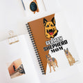 German Shepherd Mom - Spiral Notebook - Ruled Line