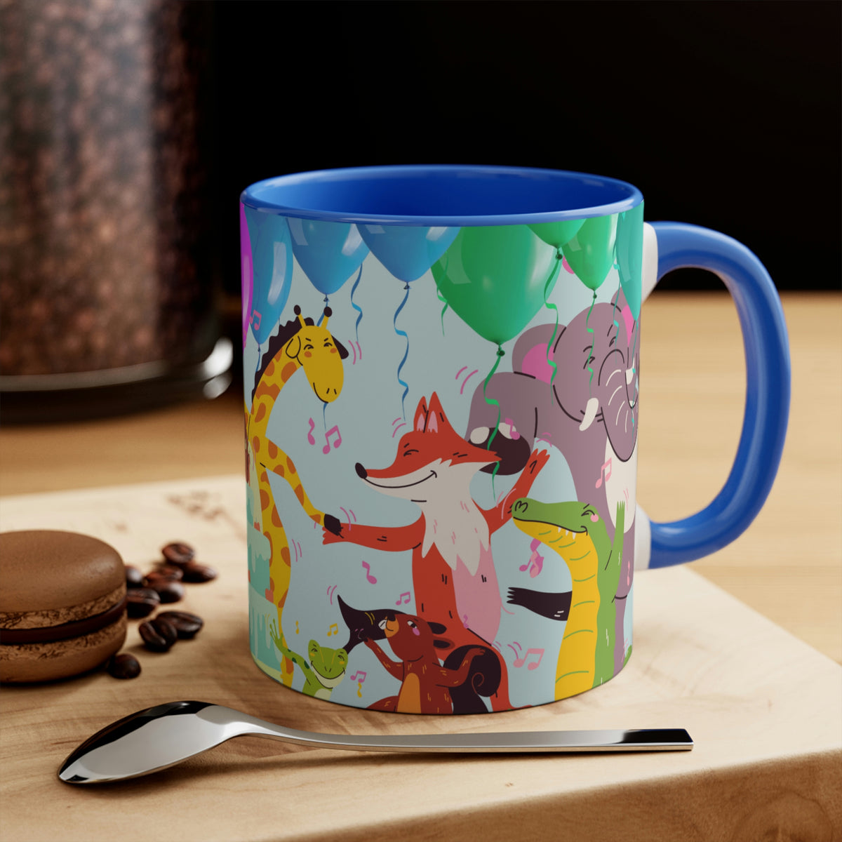 Boogie Woogie Birthday Celebration 11oz {Navy Blue/Red}  |  Coffee Mug | Best Birthday Coffee Mug for Coworker
