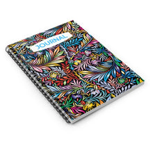 Load image into Gallery viewer, Bohemian Style Journal- Spiral Notebook - Ruled Line Journal - 118 pages (59 sheets)
