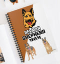 German Shepherd Mom - Spiral Notebook - Ruled Line