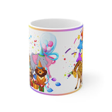 Load image into Gallery viewer, Party Animals  - Ceramic Mug 11oz | Fun Coffee Mug | Happy Birthday Coffee Mug | Best Birthday Gift
