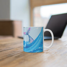 Load image into Gallery viewer, I Believe In Mermaids -  Ceramic Mug 11oz | Mermaid Coffee Mug | Mermaid Tea Time
