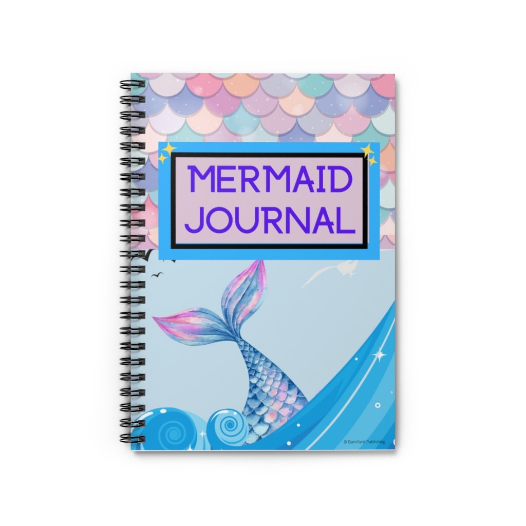 Mermaid Journal Spiral Notebook - Ruled Line  - 118 pages | Mermaid Journal | Mermaid Gifts | Mermaid Notebook