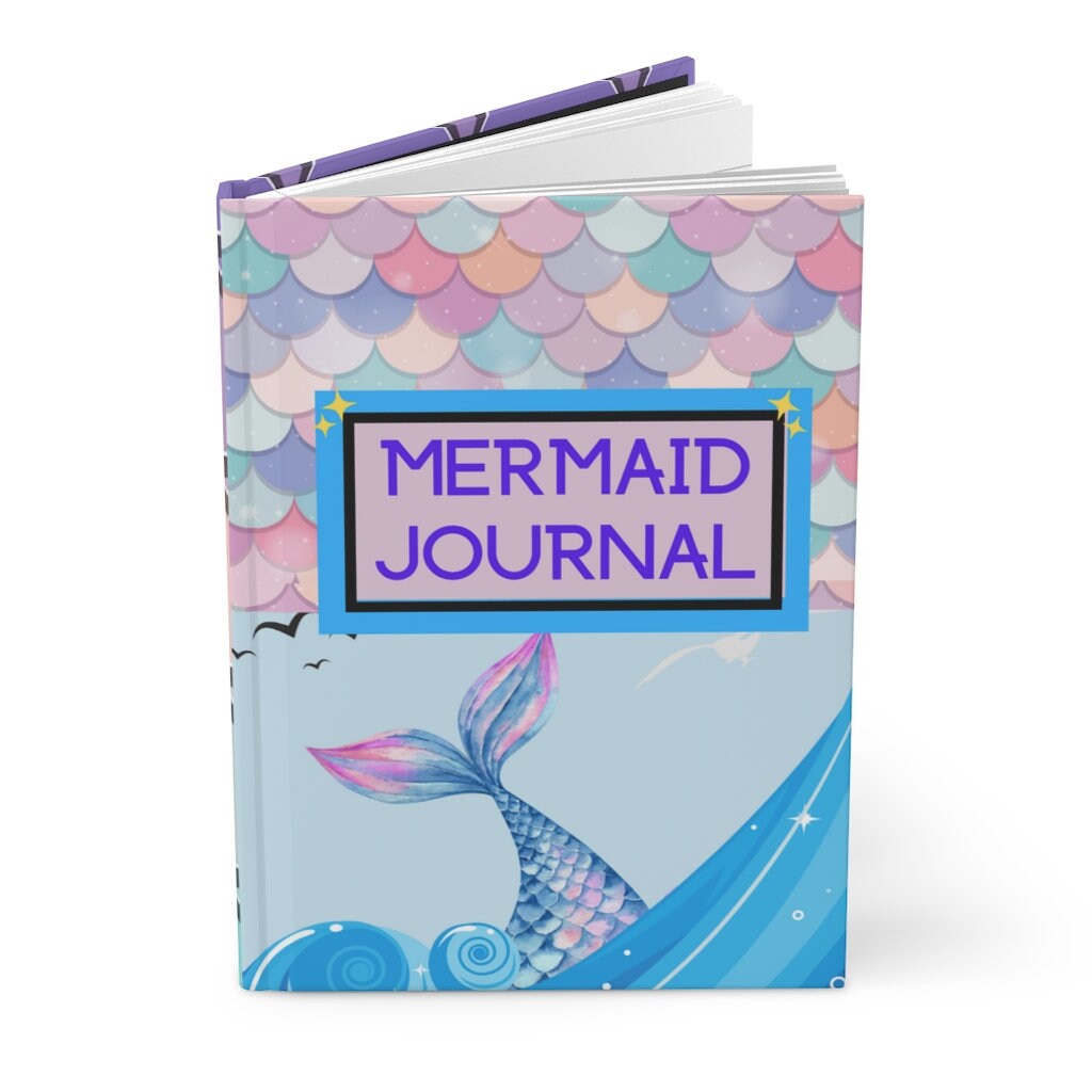 Mermaid Tail Journal |150 pages (75 sheets)  Hard Back Lined Journal | Best Gift For Daughter| Gift For Teens | Mermaid Tail | Mermaid Gifts