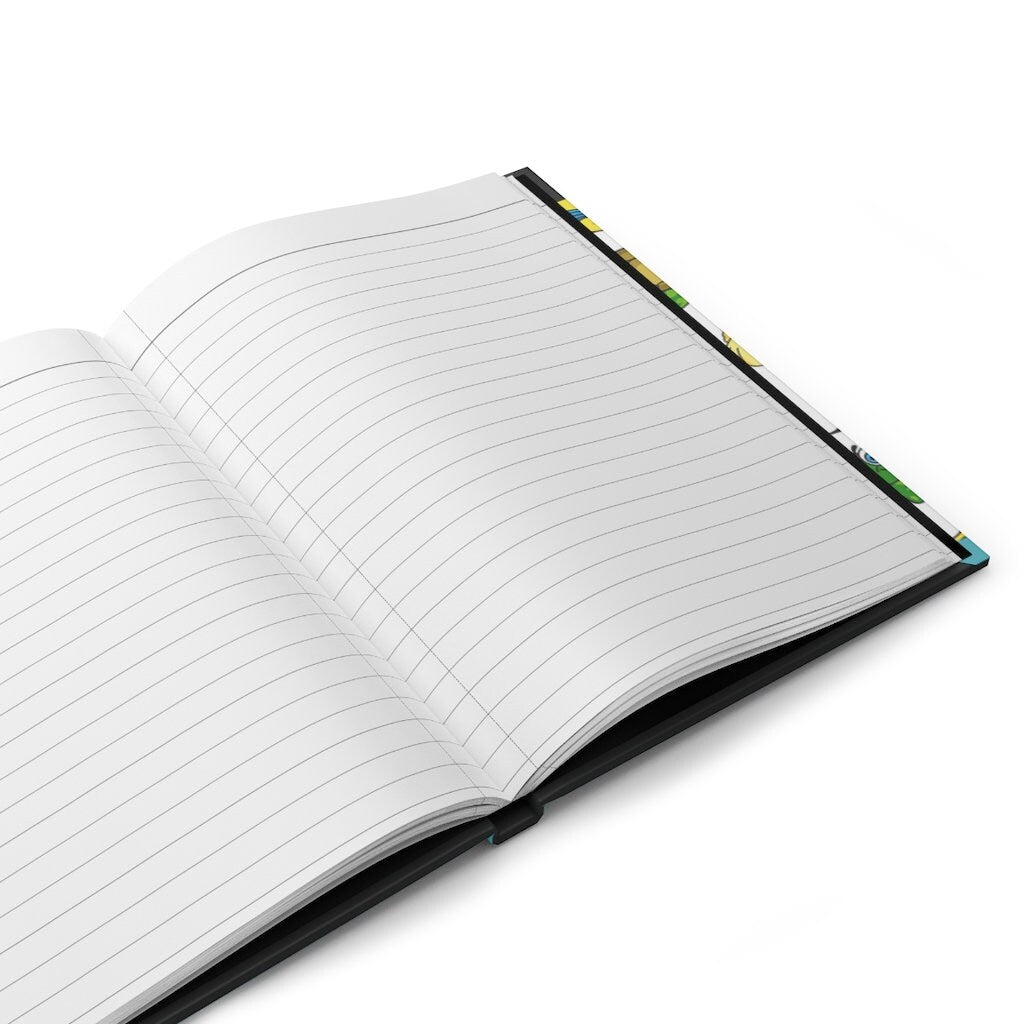 Sea Creature Fishtank - 150 pages (75 sheets) hard back lined journal