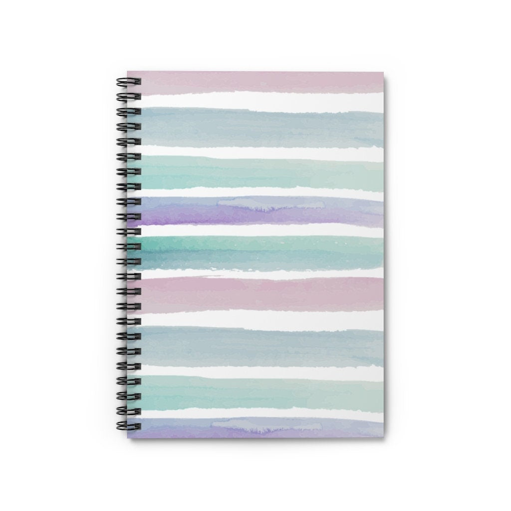 Pastel Watercolor Lined Journal | 118 pages | Best Gift For Mother's Day | Daughter Gifts | Mermaid Princess Journal