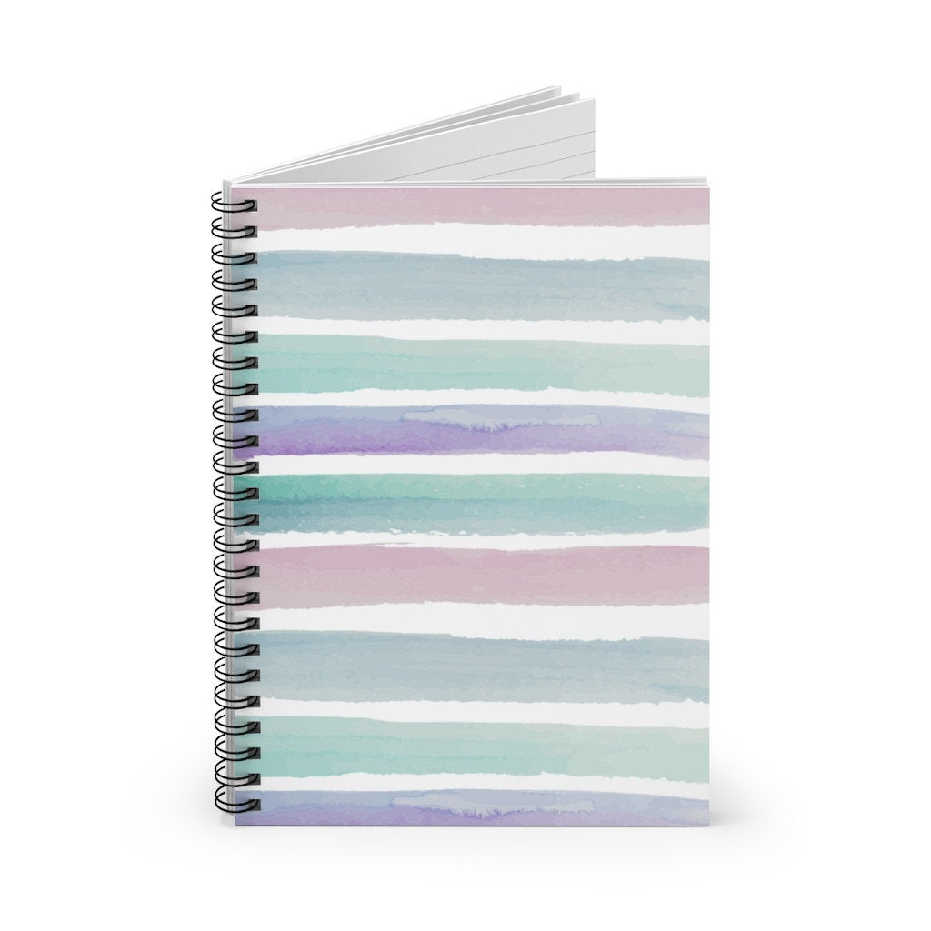 Pastel Watercolor Lined Journal | 118 pages | Best Gift For Mother's Day | Daughter Gifts | Mermaid Princess Journal