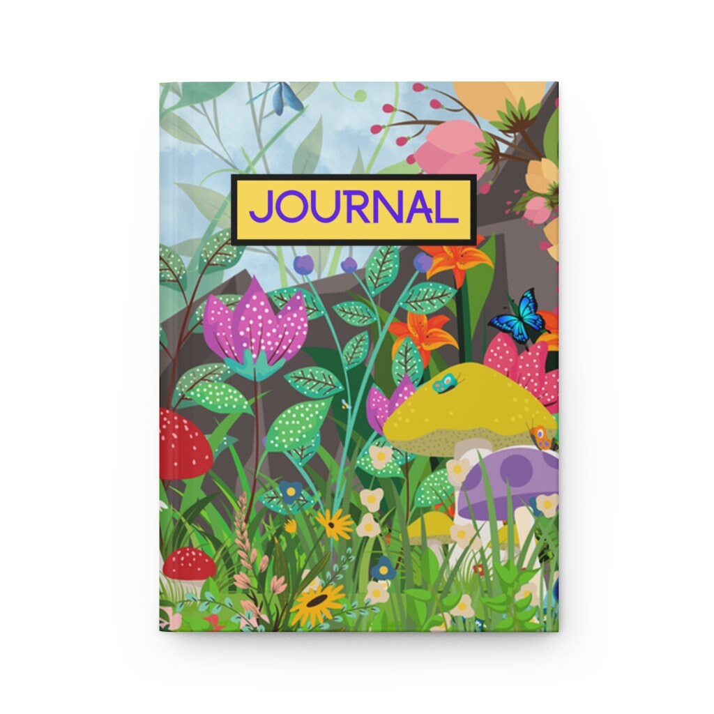 Garden Gnome Hardcover Journal - 150 pages (75 sheets) Hard Back  Lined Journal