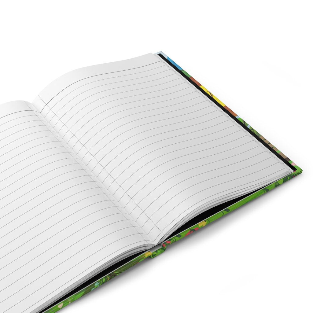 Garden Gnome Hardcover Journal - 150 pages (75 sheets) Hard Back  Lined Journal