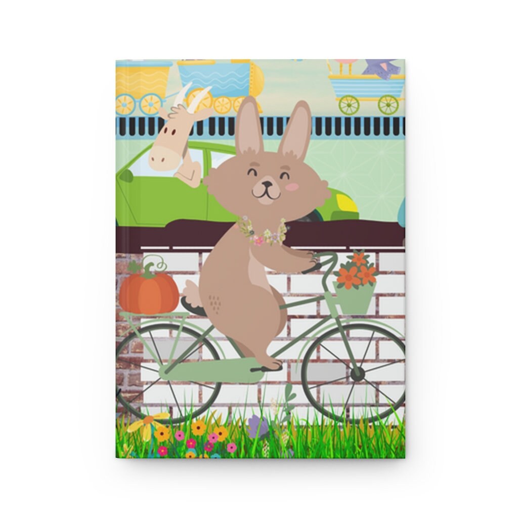 Rabbit Commuter -  Bicycle |Peter Rabbit| 150 pages (75 sheets) Hard Backed Lined Journal