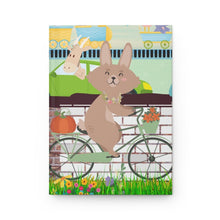 Load image into Gallery viewer, Rabbit Commuter -  Bicycle |Peter Rabbit| 150 pages (75 sheets) Hard Backed Lined Journal

