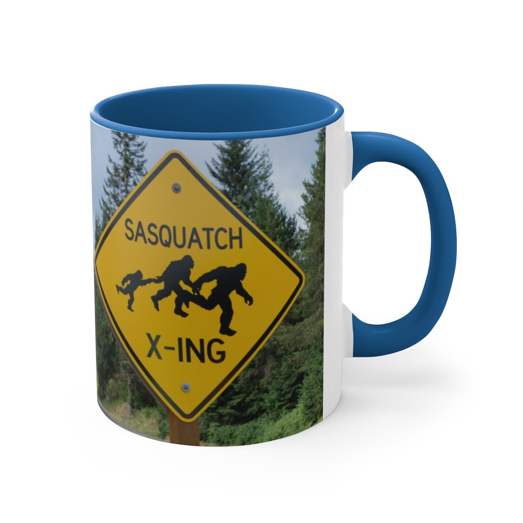 I Believe - Bigfoot/Sasquatch  -{Red/Navy/Black} Funny Coffee Mug, 11oz | Funny Gift | Funny Coffee Mug | Funny Bigfoot Mug | Father's Day