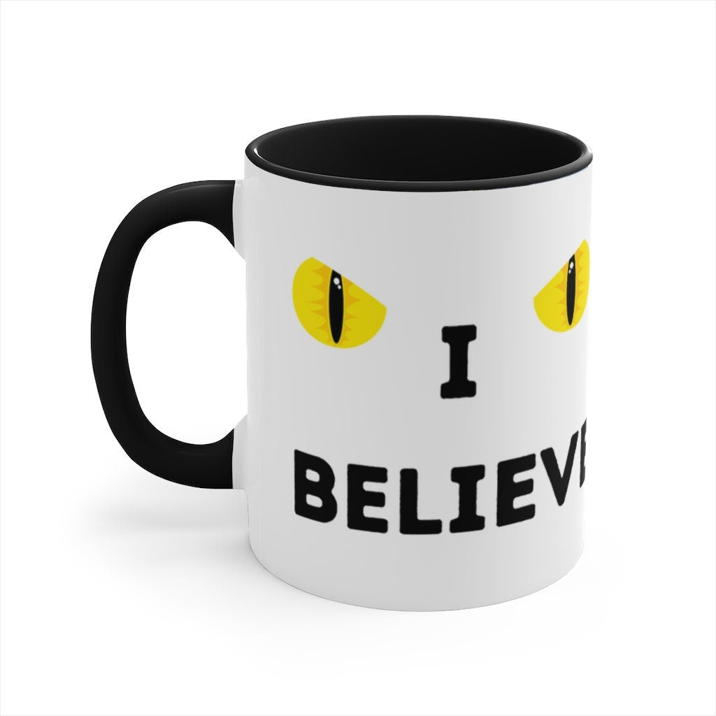 I Believe - Bigfoot/Sasquatch  -{Red/Navy/Black} Funny Coffee Mug, 11oz | Funny Gift | Funny Coffee Mug | Funny Bigfoot Mug | Father's Day
