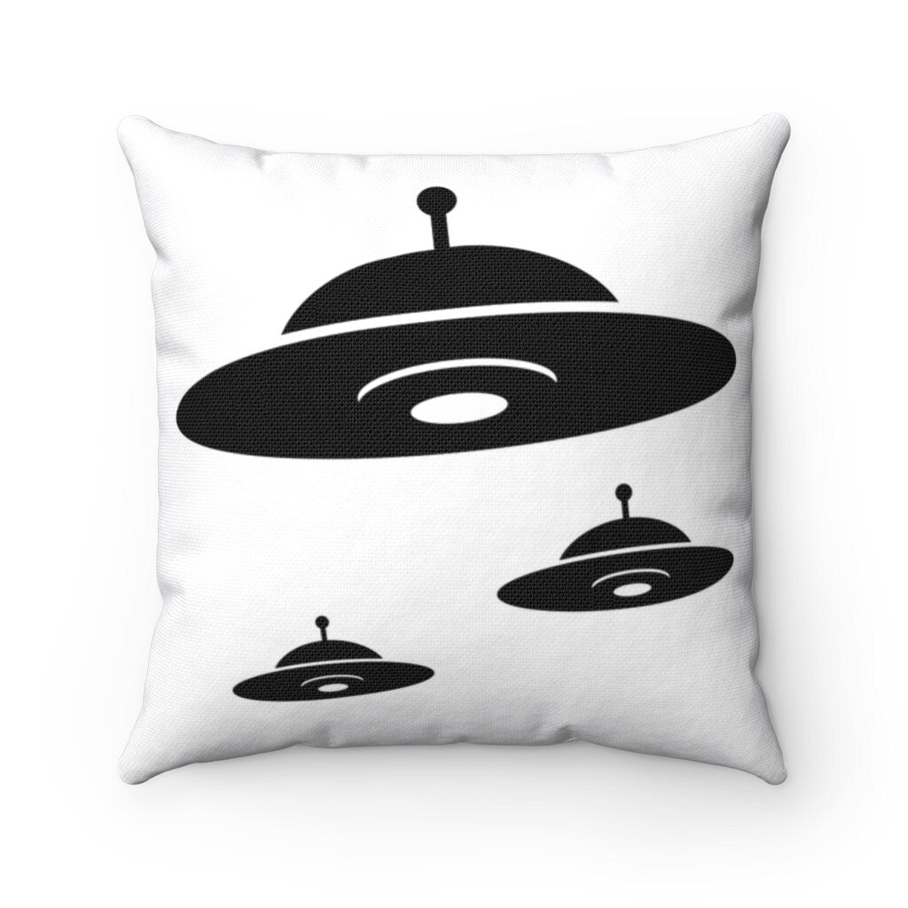 Property Of Area 51 - Spun Polyester Square Pillow 18" x 18" | Funny Alien Pillow | Best Gift For Uncle