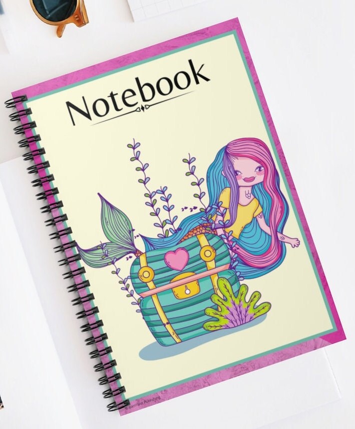 Mermaid Princess Lined Journal | 118 pages | Best Gift For Daughter| Journal For Girls | Notebook For Girls