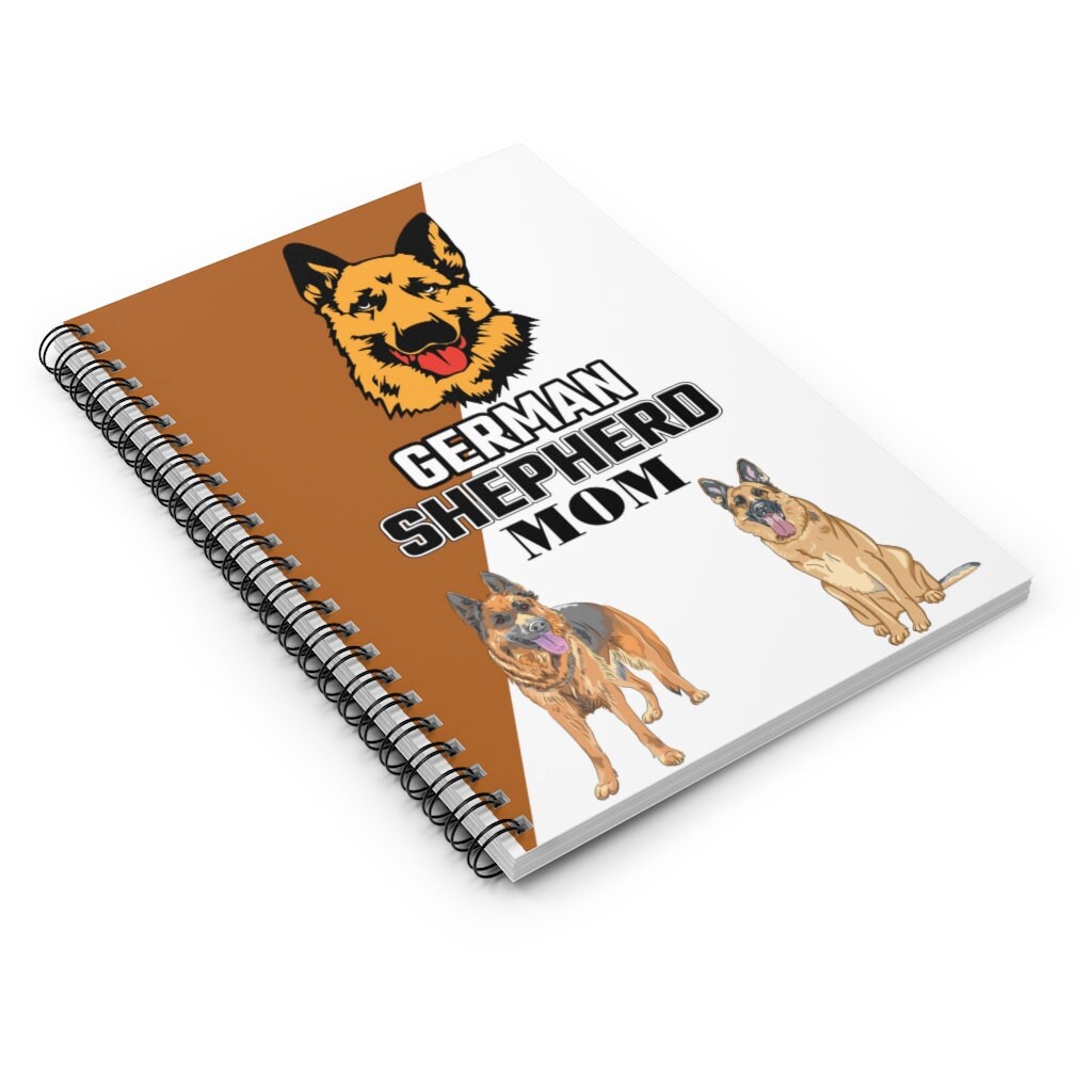 German Shepherd Mom - Spiral Notebook - Ruled Line
