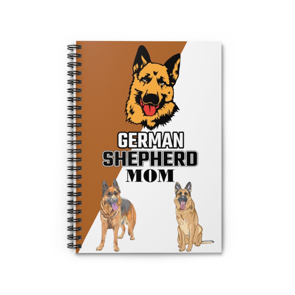 German Shepherd Mom - Spiral Notebook - Ruled Line