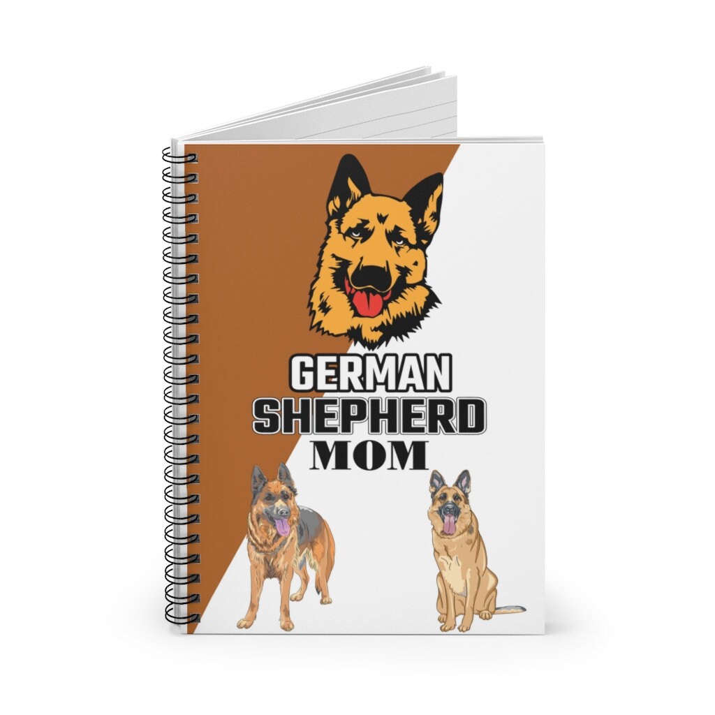 German Shepherd Mom - Spiral Notebook - Ruled Line