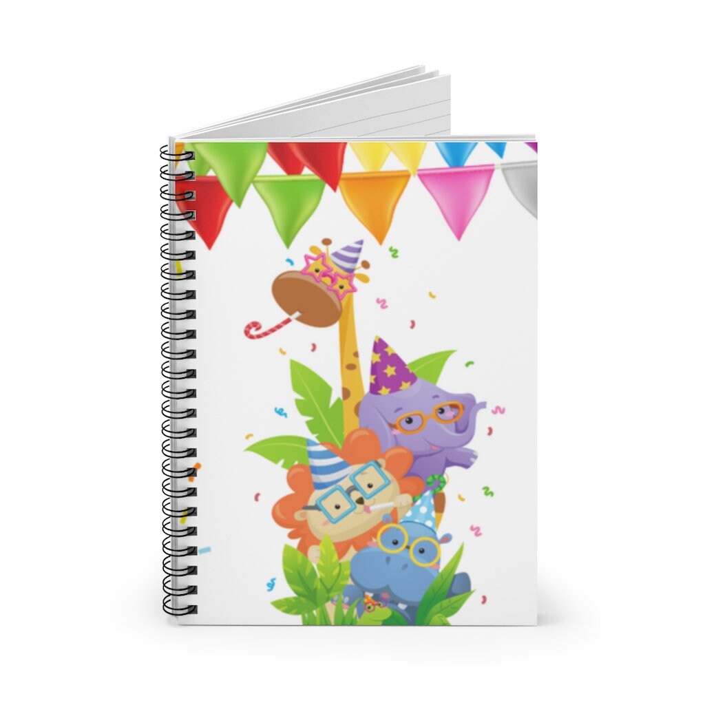 Festive Party Animal - Spiral Notebook - Ruled Line Journal - 118 pages