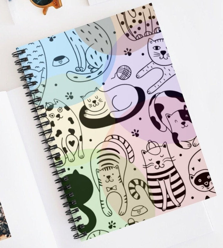 Cat Universe Spiral Notebook - Ruled Line Journal | Best Cat Lover Gift | Cat Mom Gift
