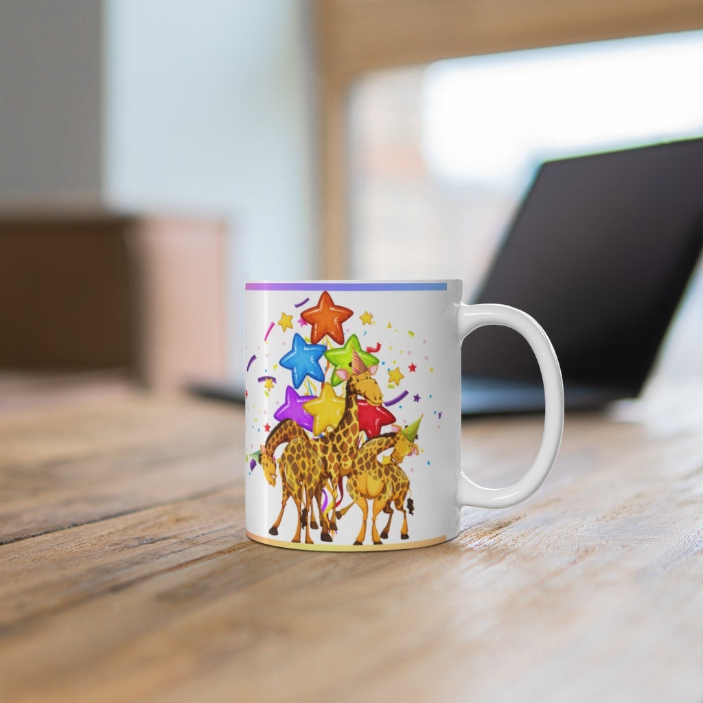 Party Animals  - Ceramic Mug 11oz | Fun Coffee Mug | Happy Birthday Coffee Mug | Best Birthday Gift