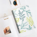Leaf Print Spiral Notebook/Journal  -College Ruled Line  Journal - 6" x 9" | Mother's Day Gift | Grocery List Notebook